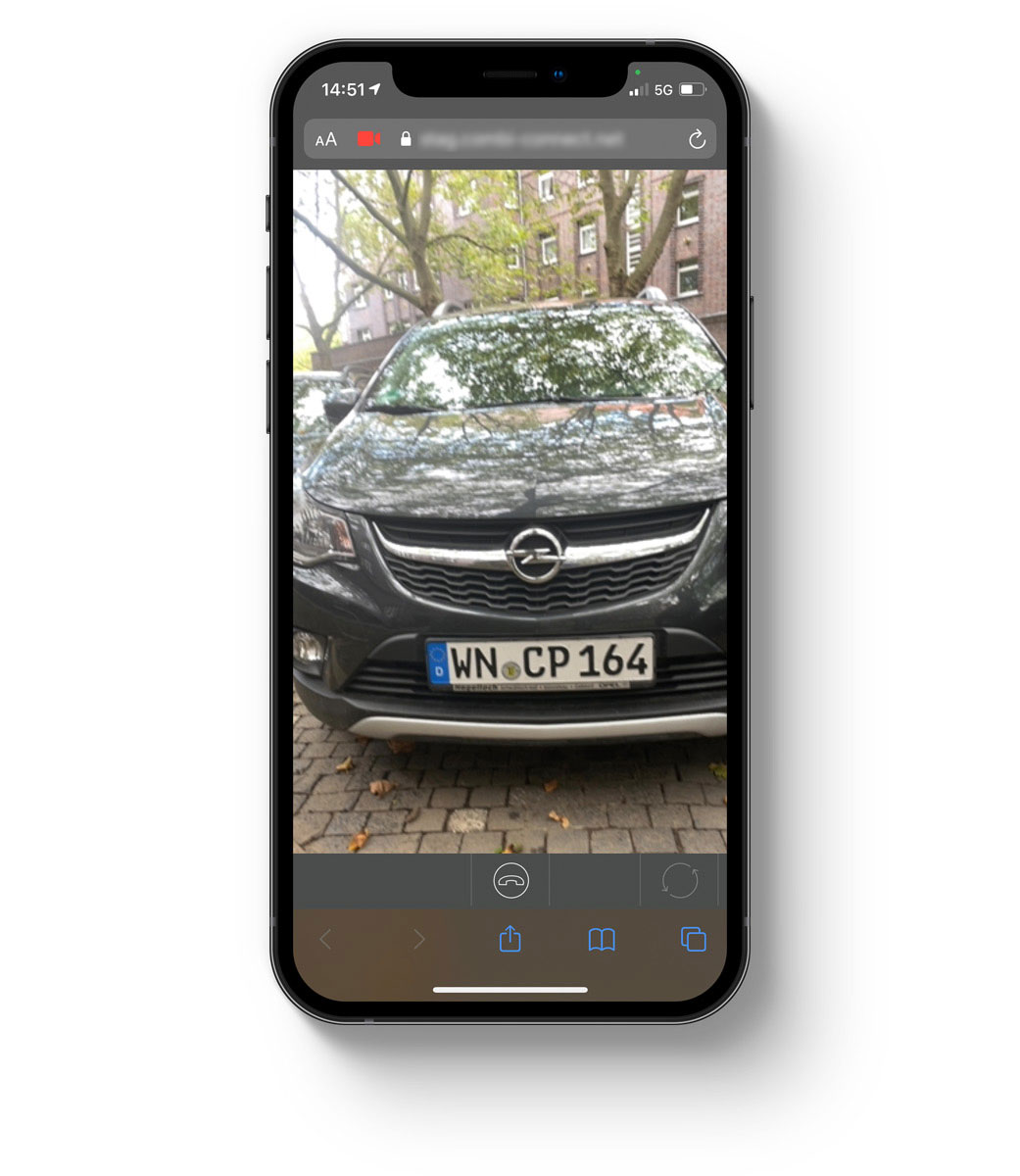 myConnect VideoCall - Video-&Uuml;bertragung vom Mobiltelefon